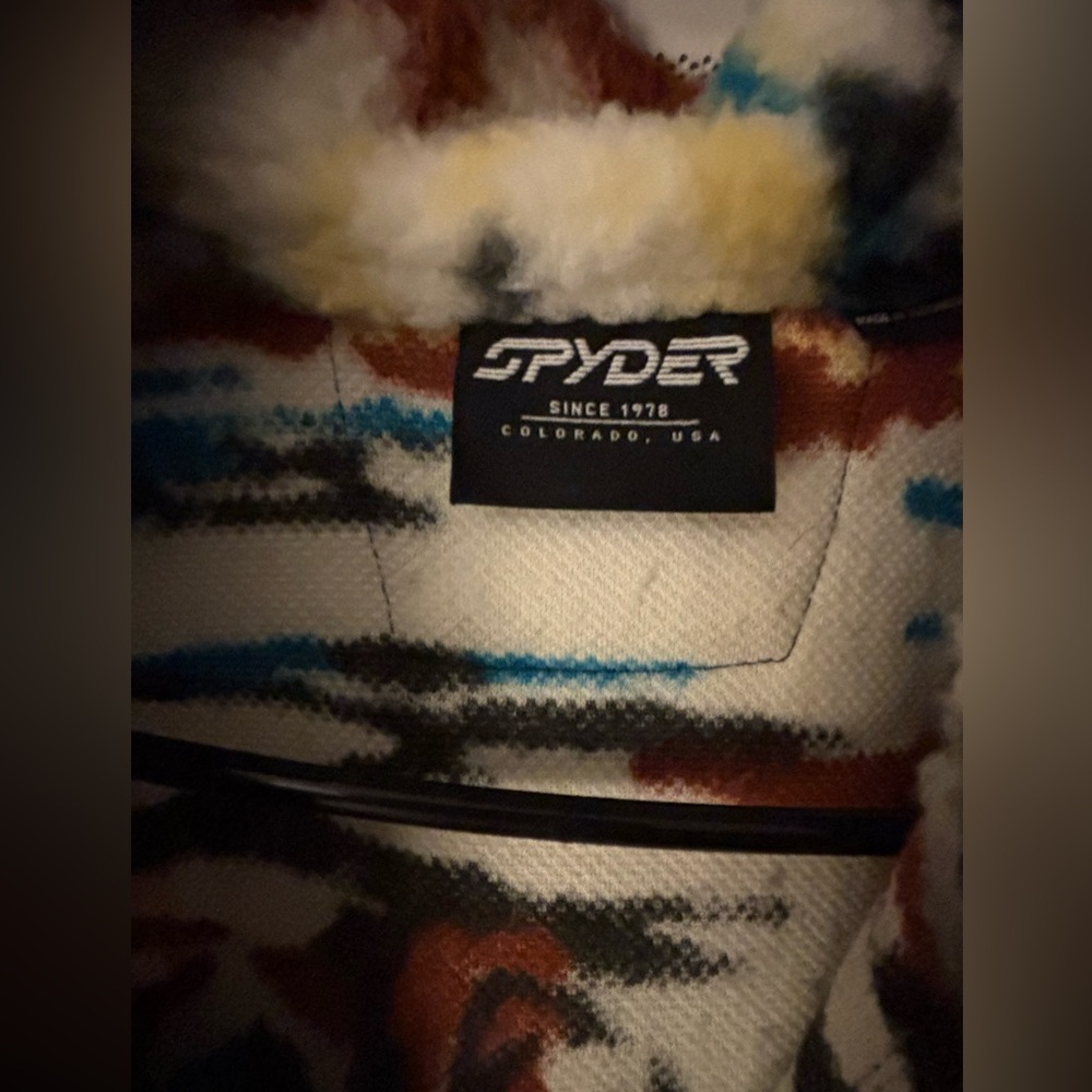 SALE!❄️ Spyder Sherman Sherpa Jacket Men’s Size Medium Like New - Picture 3 of 5